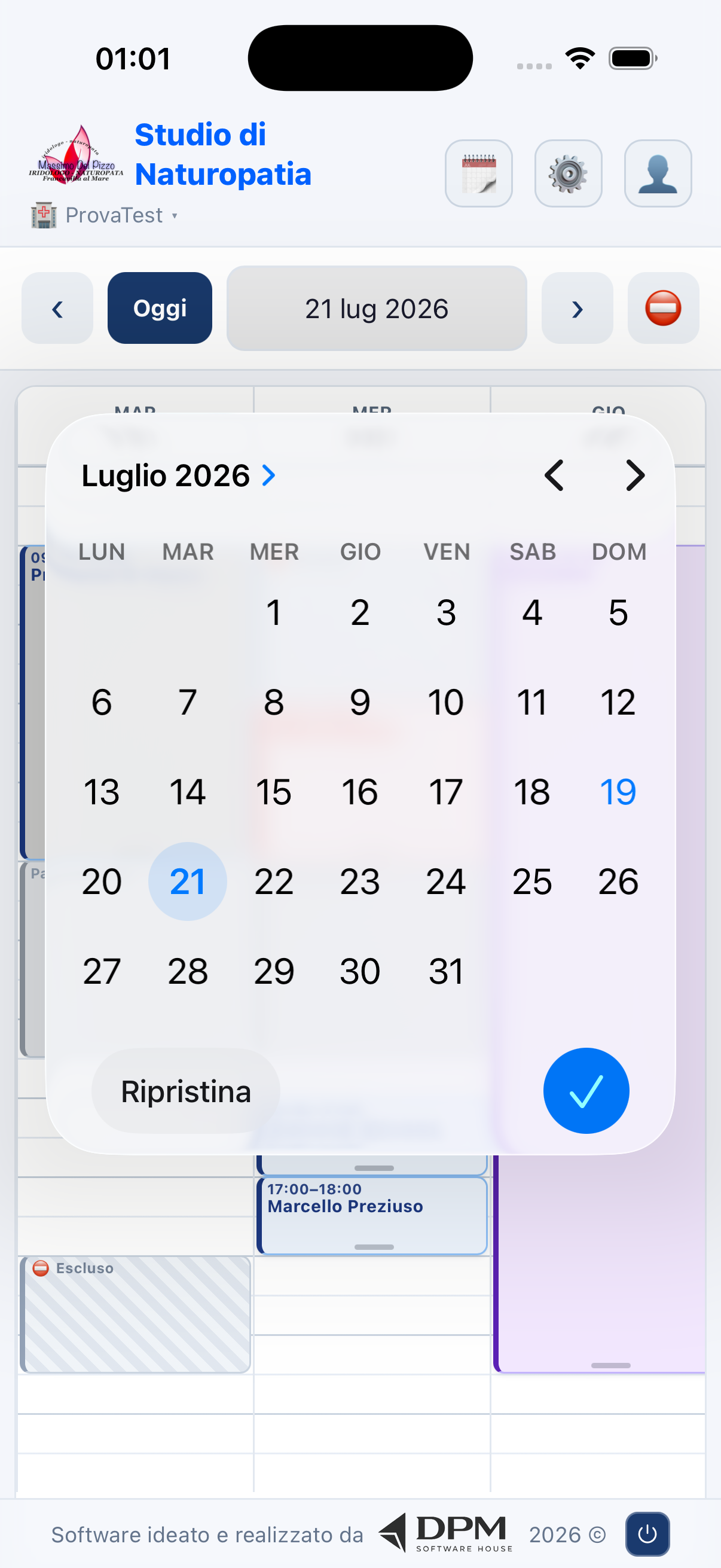Calendario mensile