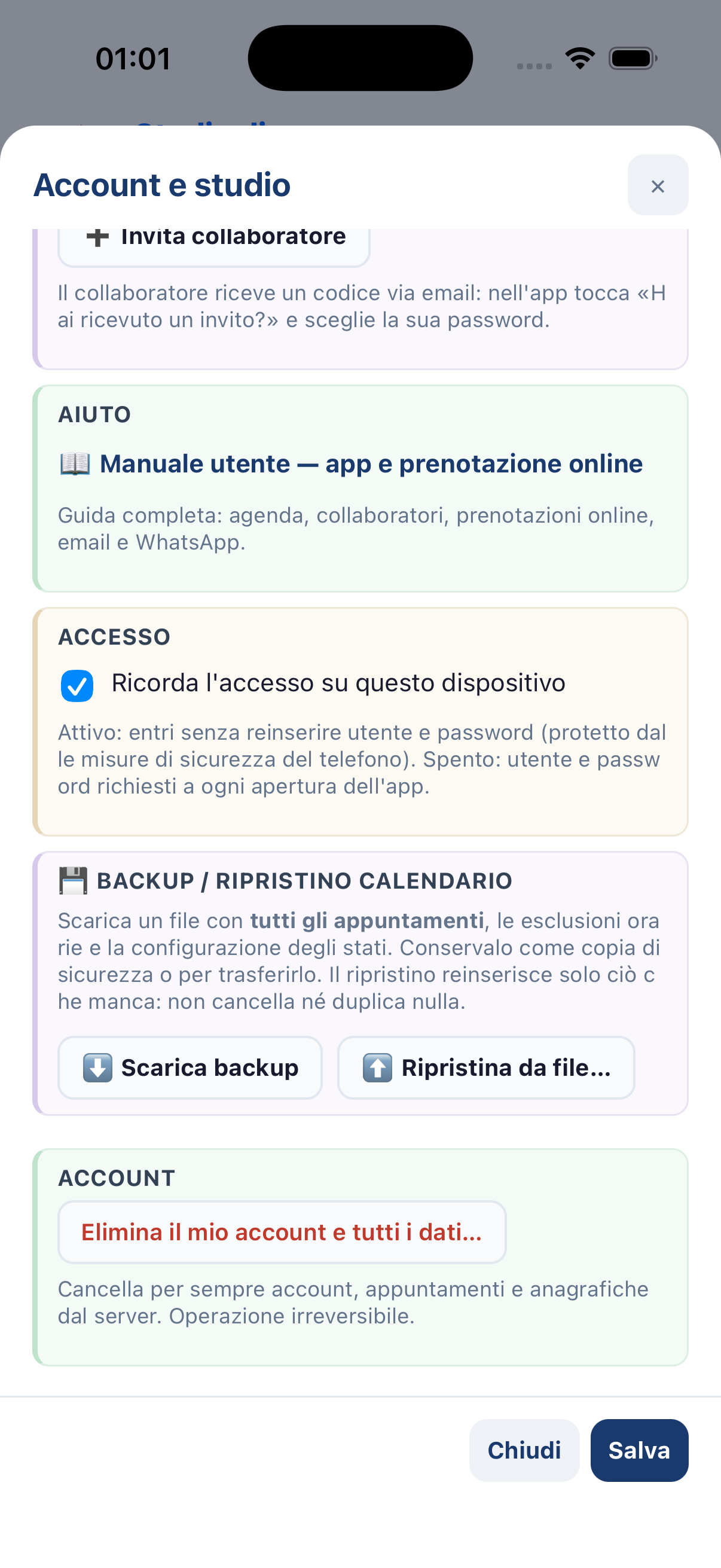 Account e studio