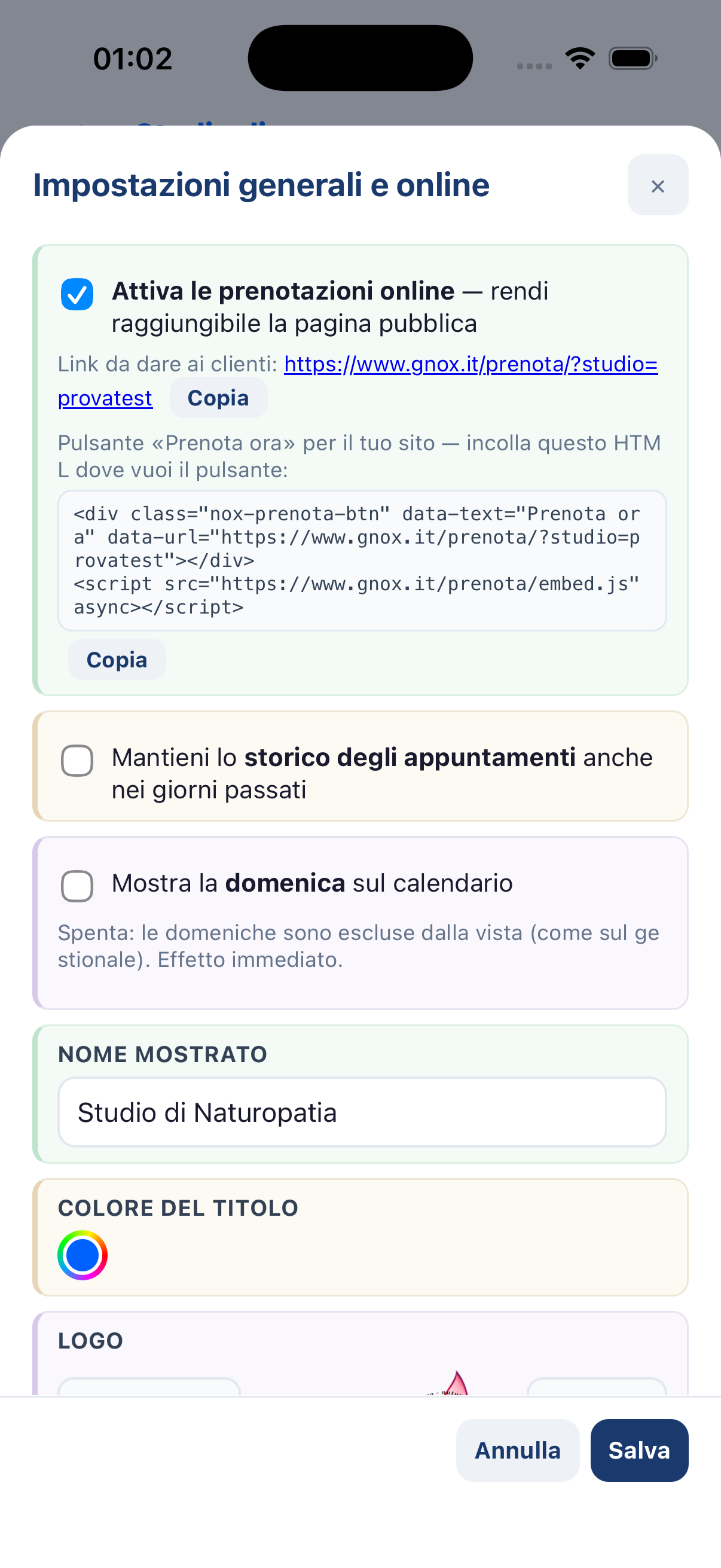 Prenotazioni online e personalizzazione